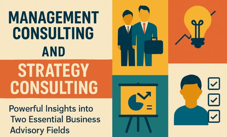 Management Consulting and Strategy Consulting